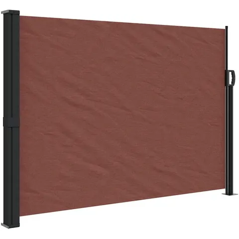 vidaXL Auvent latéral rétractable marron 140x300 cm – image 1