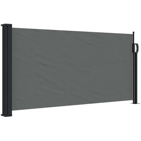 vidaXL Store latéral rétractable Anthracite 100 x 500 cm – image 1
