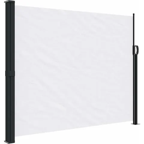 vidaXL Auvent latéral rétractable blanc 160x500 cm – image 1