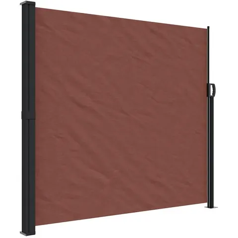 vidaXL Auvent latéral rétractable marron 180x500 cm – image 1