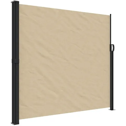 vidaXL Auvent latéral rétractable beige 180x500 cm – image 1