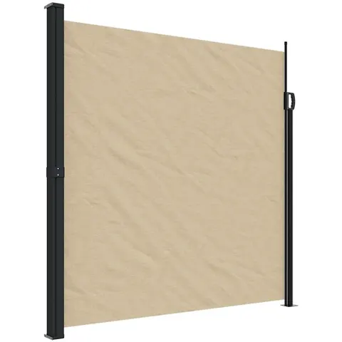 vidaXL Auvent latéral rétractable beige 200x500 cm – image 1