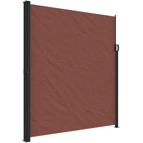 vidaXL Auvent latéral rétractable marron 220x500 cm – image 1
