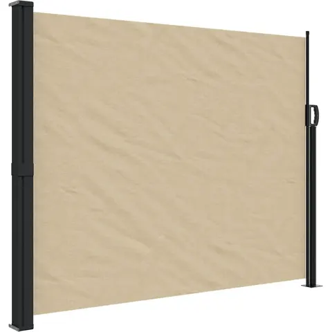 vidaXL Auvent latéral rétractable beige 160x600 cm – image 1