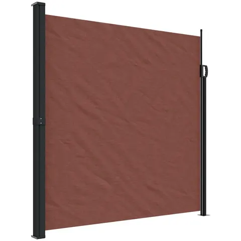 vidaXL Auvent latéral rétractable marron 200x600 cm – image 1