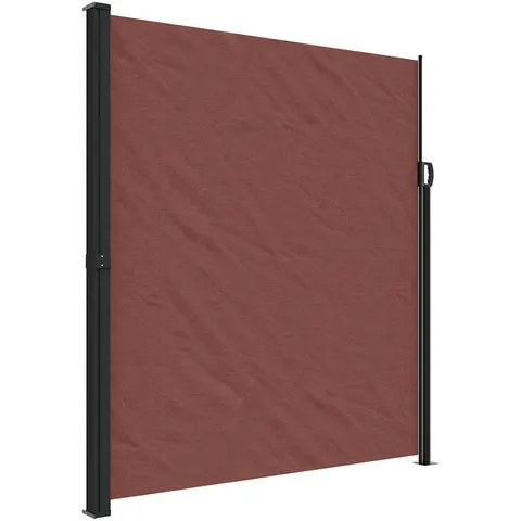 vidaXL Auvent latéral rétractable marron 220x600 cm – image 1