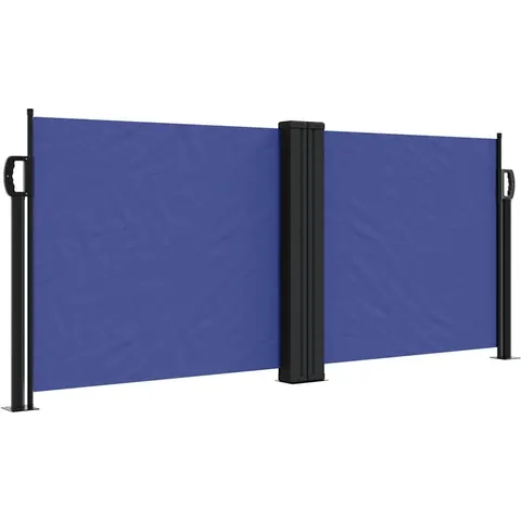 vidaXL Auvent latéral rétractable bleu 100x600 cm – image 1