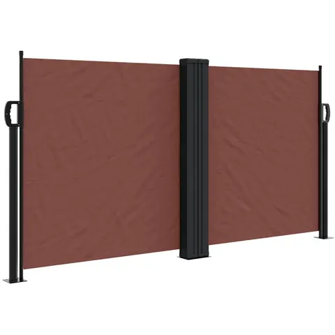 vidaXL Auvent latéral rétractable marron 120x600 cm – 485228 – image 1