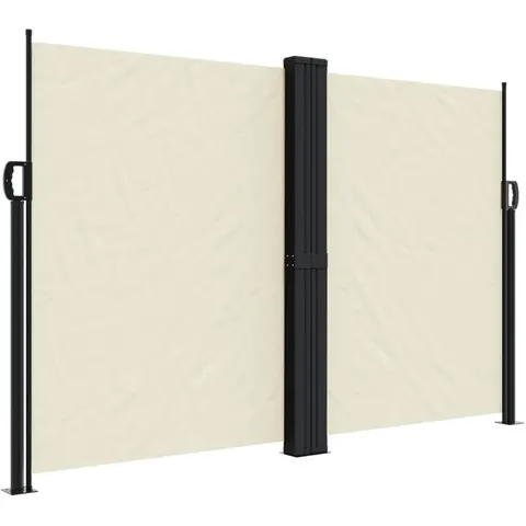 vidaXL Auvent latéral rétractable crème 160x600 cm – 485402 – image 1