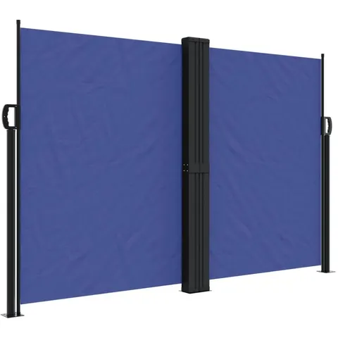vidaXL Auvent latéral rétractable bleu 160x600 cm – image 1