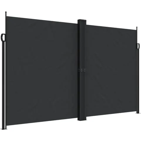 vidaXL Auvent latéral rétractable noir 200x600 cm – 485617 – image 1