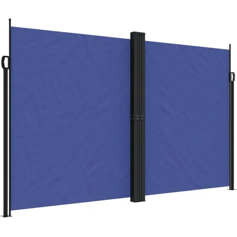 vidaXL Auvent latéral rétractable bleu 200x600 cm – image 1