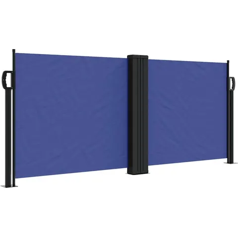 vidaXL Auvent latéral rétractable bleu 100x1000 cm – image 1