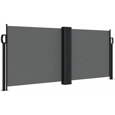 vidaXL Auvent latéral rétractable anthracite 100x1000 cm – image 1