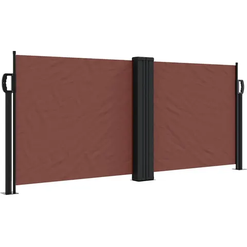 vidaXL Auvent latéral rétractable marron 100x1000 cm – image 1
