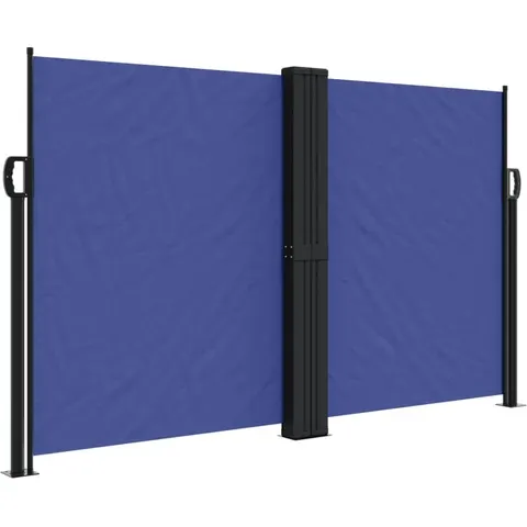 vidaXL Auvent latéral rétractable bleu 140 x 1000 cm – image 1