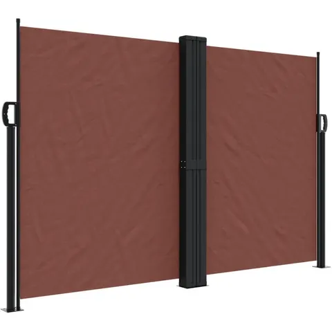 vidaXL Auvent latéral rétractable marron 160x1000 cm – image 1
