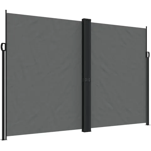 vidaXL Auvent latéral rétractable anthracite 220x1000 cm – image 1