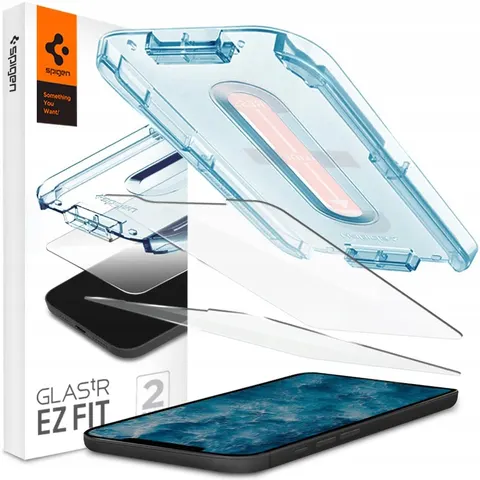Spigen EZ Fit Glas.tR Apple iPhone 12/12 Pro Screen Protector (2-Pack) – afbeelding 1