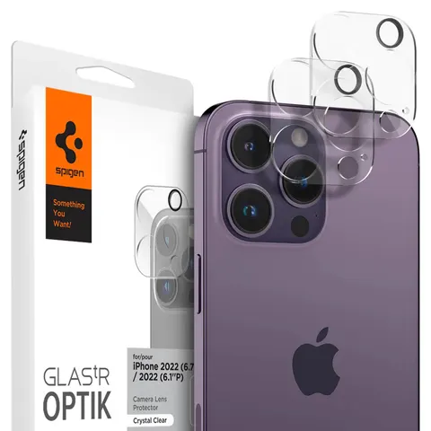 Spigen Optik Apple iPhone 14 Pro / 14 Pro Max Camera Lens Protector (2-Pack) – afbeelding 1
