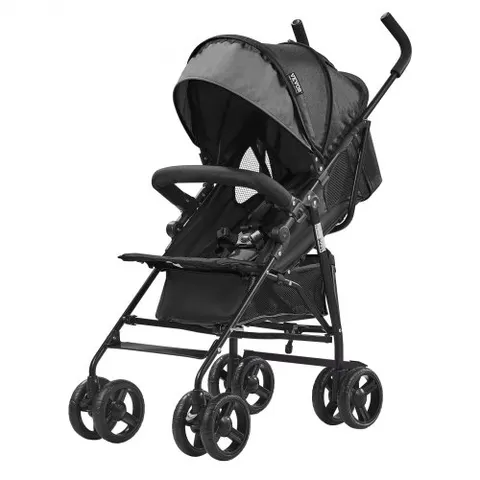 VEVOR Lightweight Stroller, Compact Easy Fold MultiPosition Recline Canopy Backrest, Carbon Steel Frame, Large Storage Basket,Cup Holder, Umbrella Toddler Baby – Bild 1