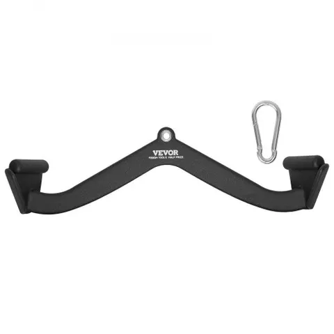 VEVOR LAT Pulldown Attachment, Cable Machine Rowing V-bar Attachment, Tricep Pull Down Bar, Back Strength Training Rubber Coated Handle Grip, Bicep Curl Tricep – JSPJVXXL – Bild 1