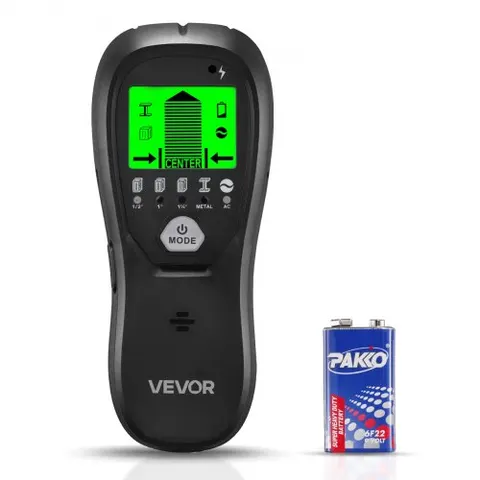 VEVOR Balkenfinder, Wandscanner, 5-in-1, elektronischer Multidetektor mit intelligentem Sensor, hochauflösendem LCD-Display & Audioalarm, für Metall, Wechselstr – Bild 1