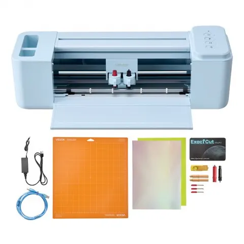 VEVOR Vinylschneidemaschine 30 cm, Schneideplotter / Plottermaschine mit Tastensteuerung, Kompatibel mit Mac / Windows / Android / iOS, Vinylcutter für Bastelar – Bild 1