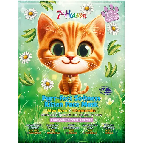 7th Heaven Animal Kitten face mask 1 u – imagen 1