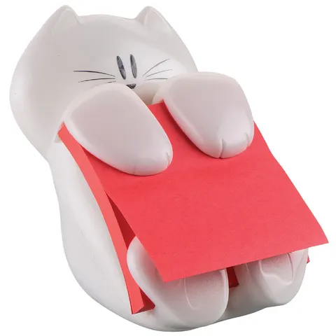 Memoblokdispenser Post-it Z-Notes Kat 76x76mm incl notes roze – afbeelding 1