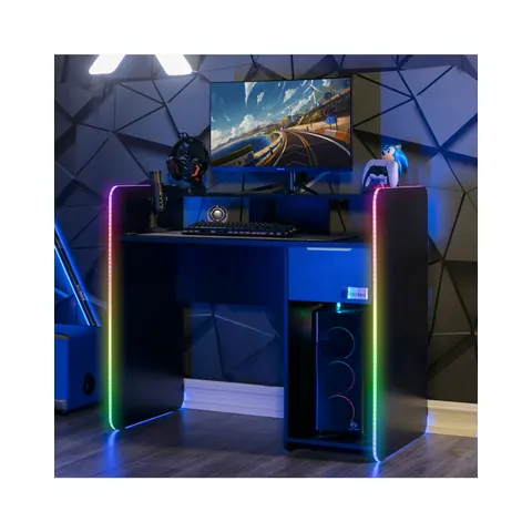 X Rocker Electra LED & Charging Desk – Black – image 1