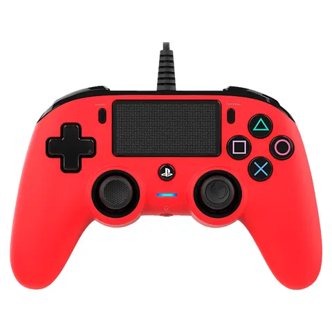 Nacon Compact Official Licensed Bedrade Controller - PS4 - Rood – afbeelding 1