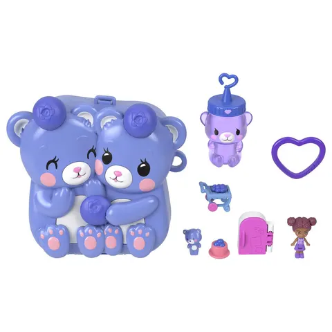 Polly Pocket Core Compact: Bluebeary Besties – image 1