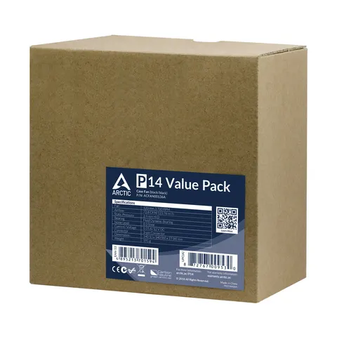 Arctic Ventilador P14 140mm (Pack 5) – imagen 1