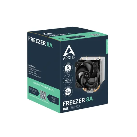 ARCTIC Kühler Freezer 8A – Schwarz – Bild 1