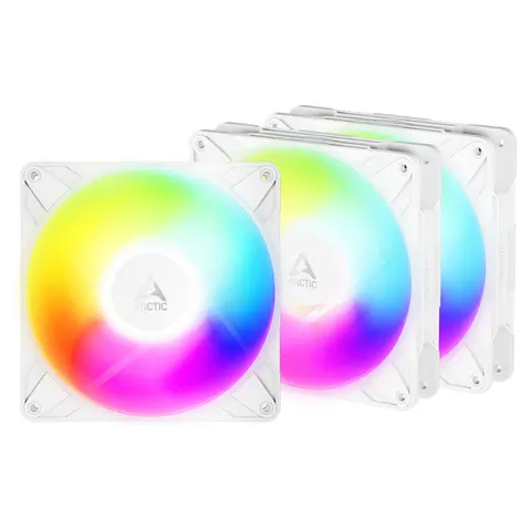 Arctic Lüfter P14 Pro 140mm Reverse A-RGB 3er-Pack weiß – Bild 1