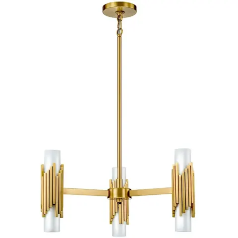 Elstead Lighting LED Kroonluchter | 6X E27 Max 40W | Aged Brass – afbeelding 1