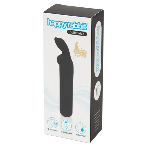 Happy Rabbit Minivibrator Bullet Vibe Black – Bild 1