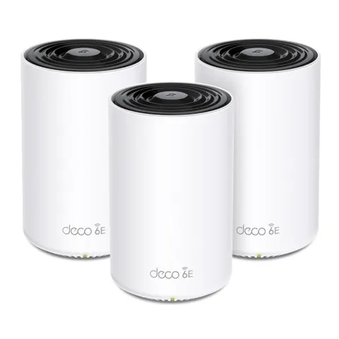 TP-LINK AXE5400 Tri-Band Mesh Wi-Fi 6E System – Weiß – Bild 1