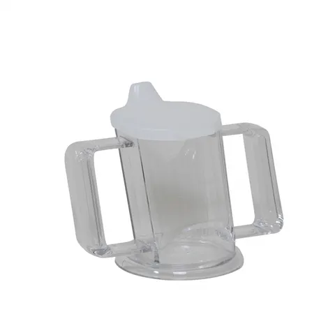 Handycup transparant met deksel – afbeelding 1