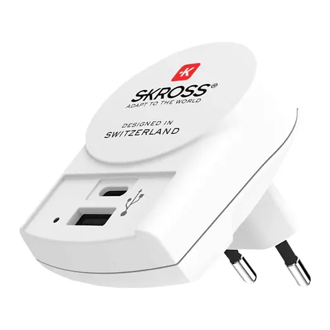 SKROSS - Euro USB Oplader 2xUSB 5400 mA (Type-A & Type-C) – afbeelding 1