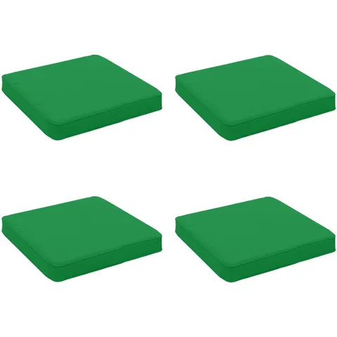 vidaXL Coussins de siège 4 pièces VUGHT 4 pc 100 % polyester Vert – 431305 – image 1