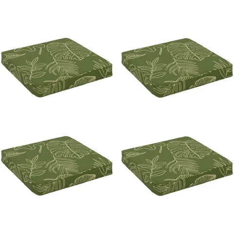 vidaXL Coussins de siège 4 pièces VUGHT 4 pc 100 % polyester – 431329 – image 1