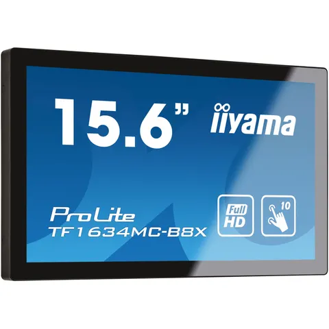 Monitor LED Touch ProLite IPS 15.6" TF1634MC-B8X Full HD (Negro) - IIYAMA – imagen 1