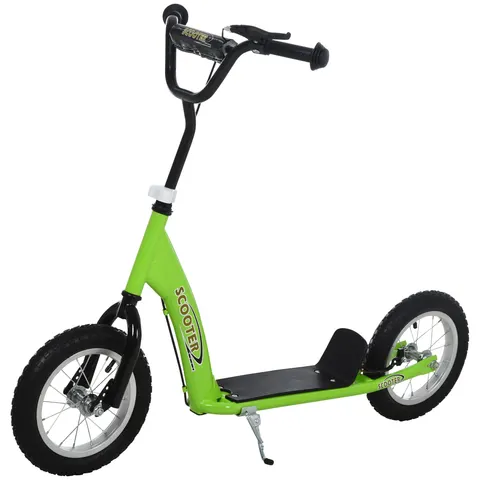 HOMCOM Kinderstep - Staal - 117x52x85cm - Groen – afbeelding 1