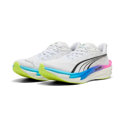 Chaussures Puma Deviate NITRO 4 Blanc Bleu SS26, Taille 45 - EUR – image 1