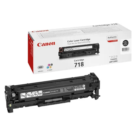 Canon 718 BK - Schwarz - Toner – Bild 1