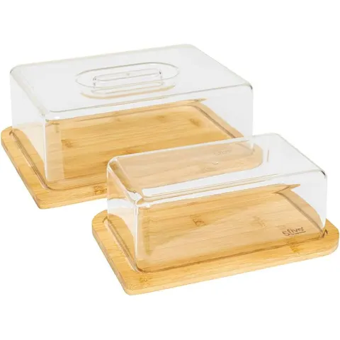 2x Kaasbekers met Bamboe bakjes – afbeelding 1