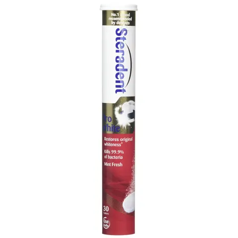 Steradent Pro White 30 Tablets – image 1