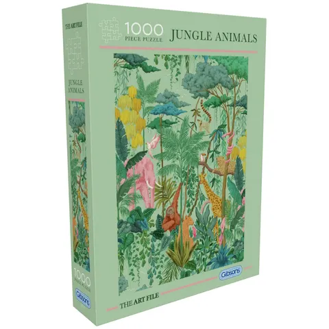 Puzzle 1000 pcs Jungle Animals - Gibsons – image 1